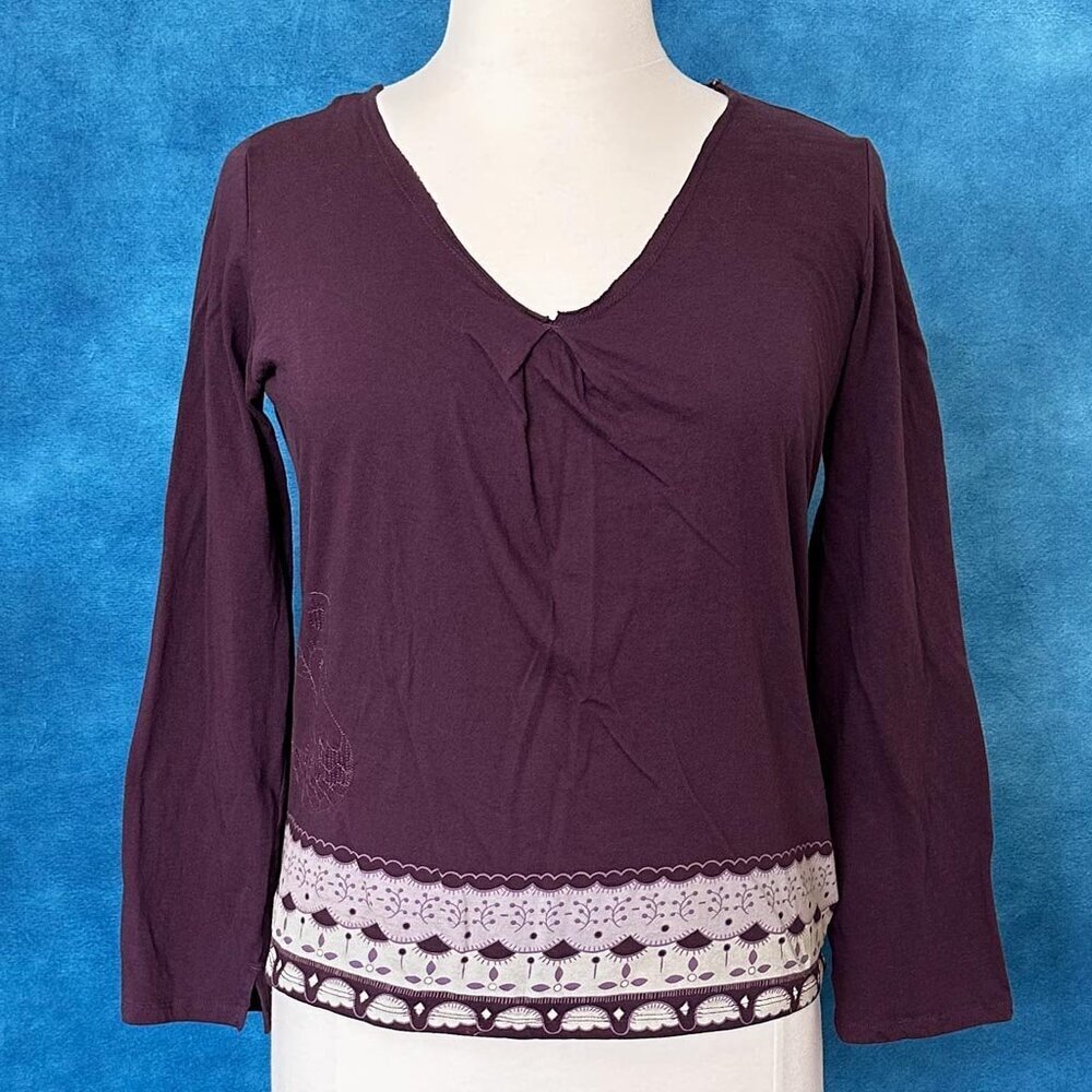 Carve Designs Boho Embroidered Top, XL